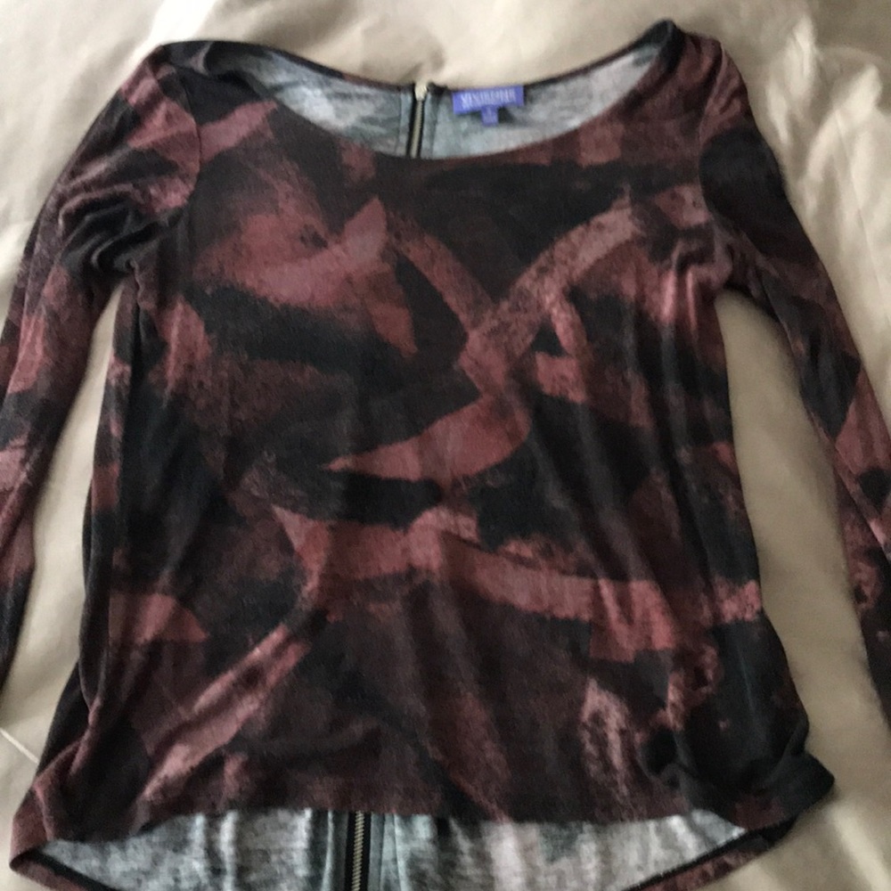 Vivienne Tam shirt, Zippered back!